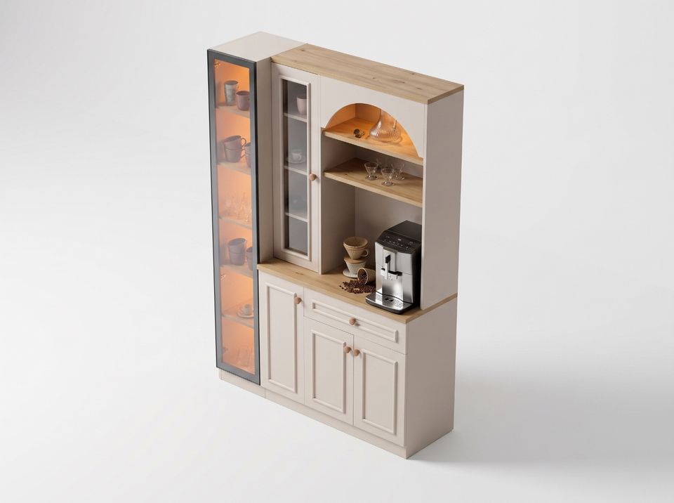 Mikale coffee station cabinet, image 3