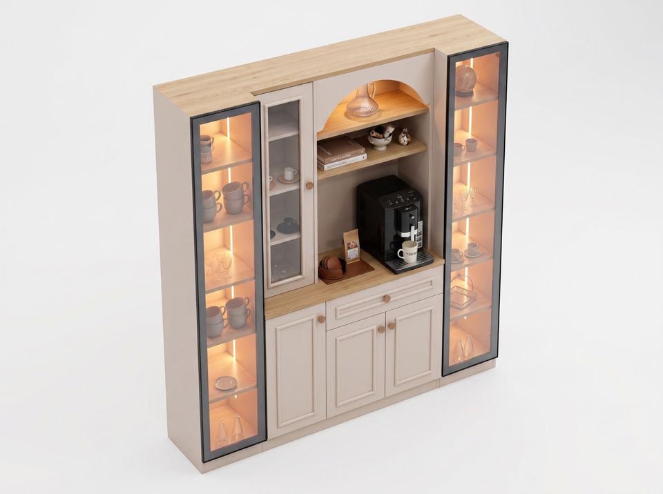 Mikale Duo coffee station cabinet, image 3